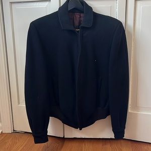 Vintage Gimbel Brothers Botany 500 Men’s Bomber Jacket Black